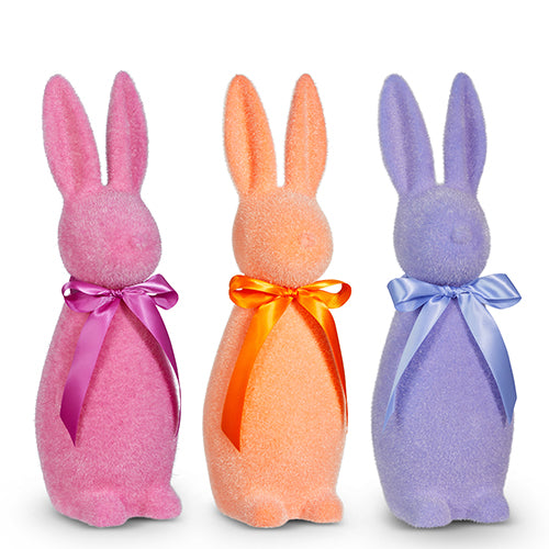 Sherbet Flocked Bunny