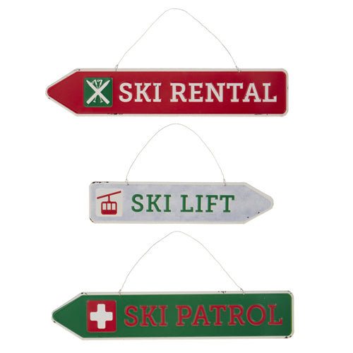 Metal Ski Sign