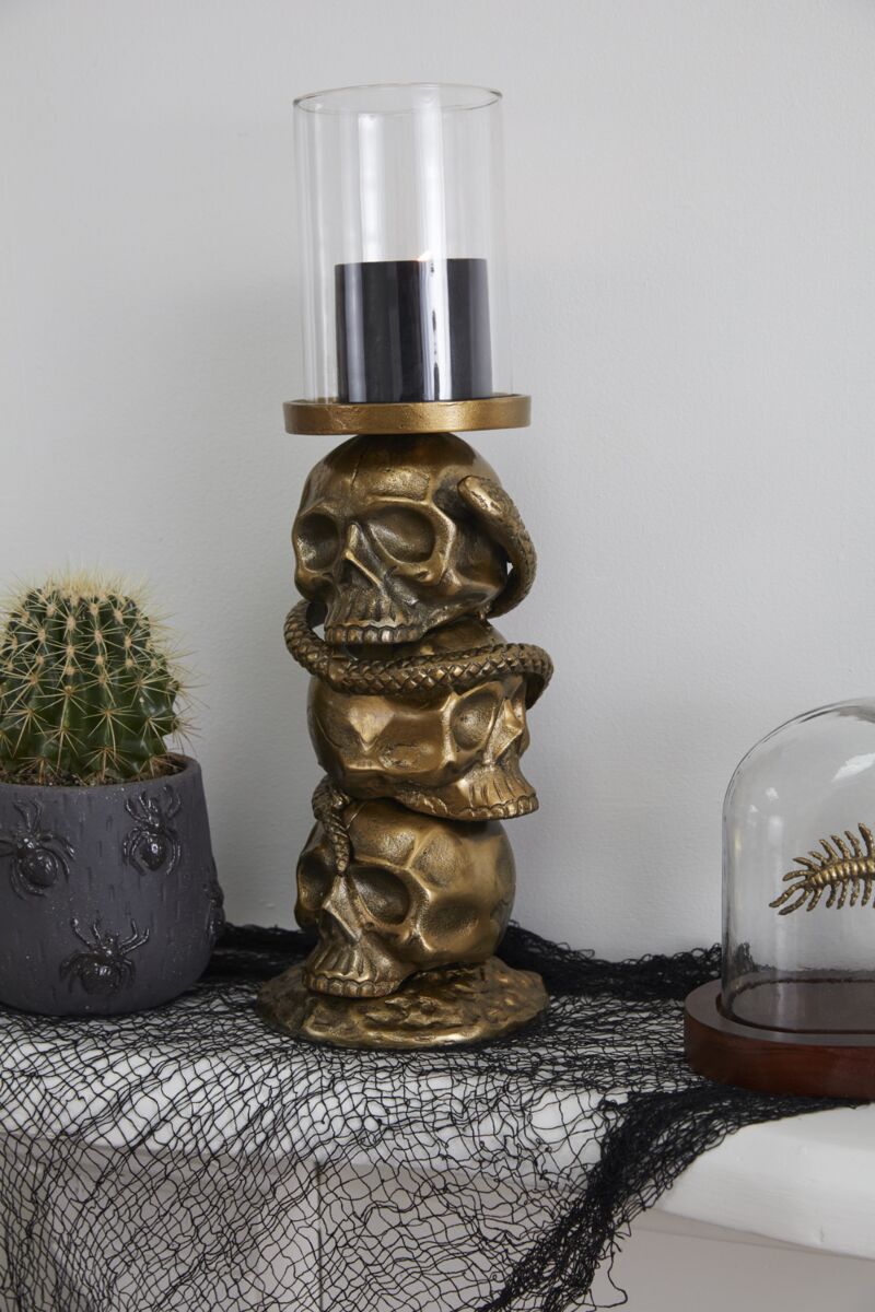 Skull Tower Candleholder