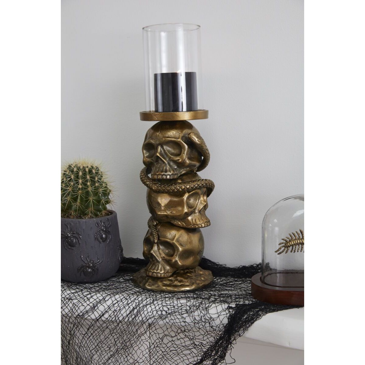 Skull Tower Candleholder