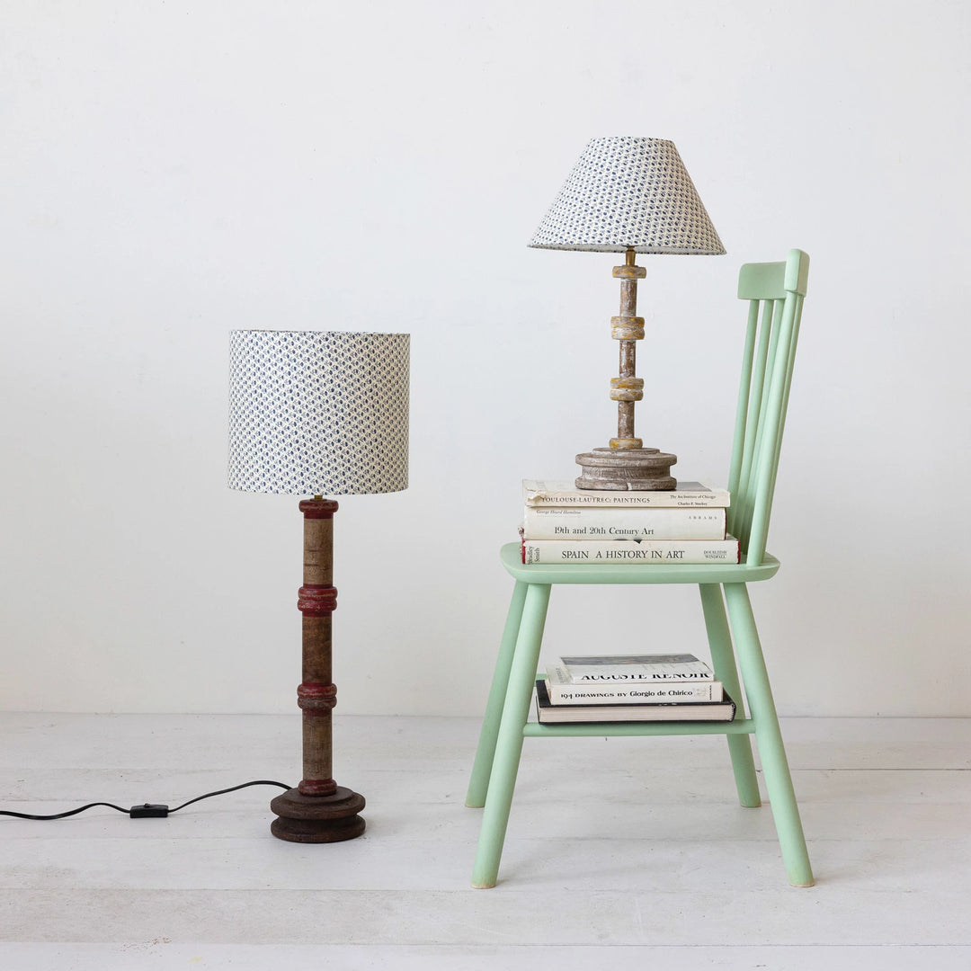 Wooden Spool Lamp