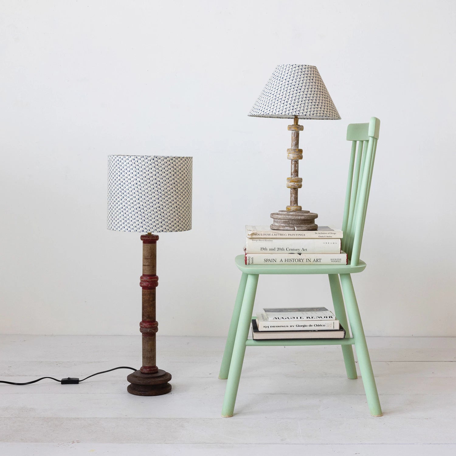 Wooden Spool Lamp