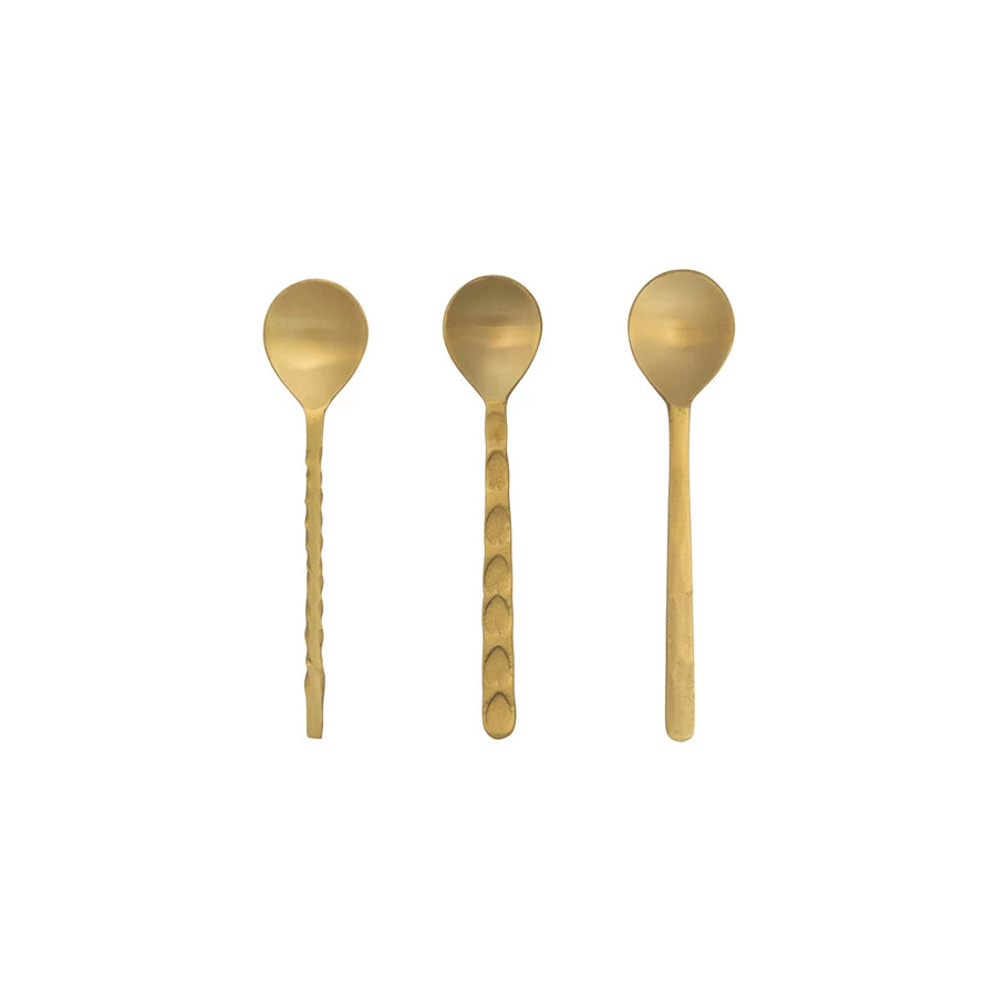 Hammered Gold Spoon