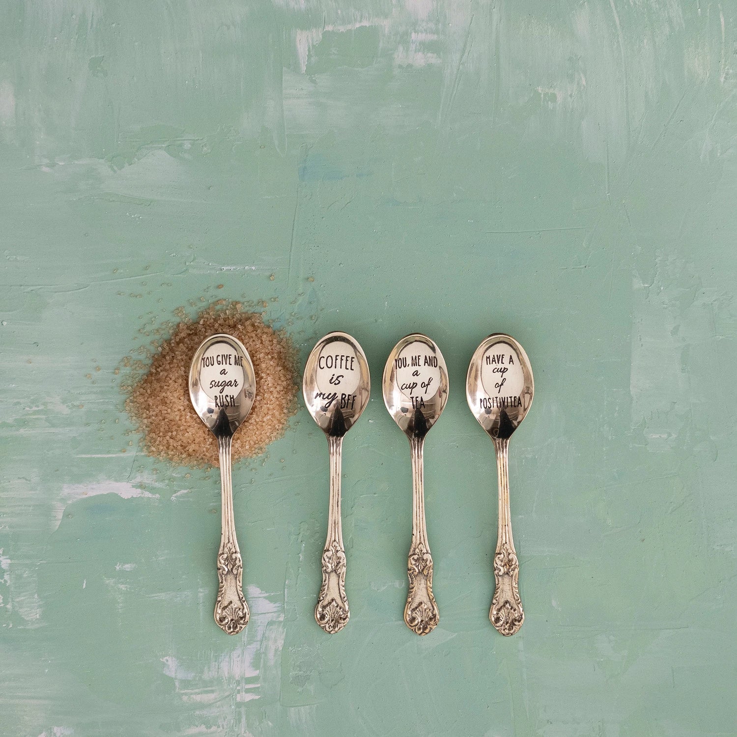 Spoons with Etched Sayings