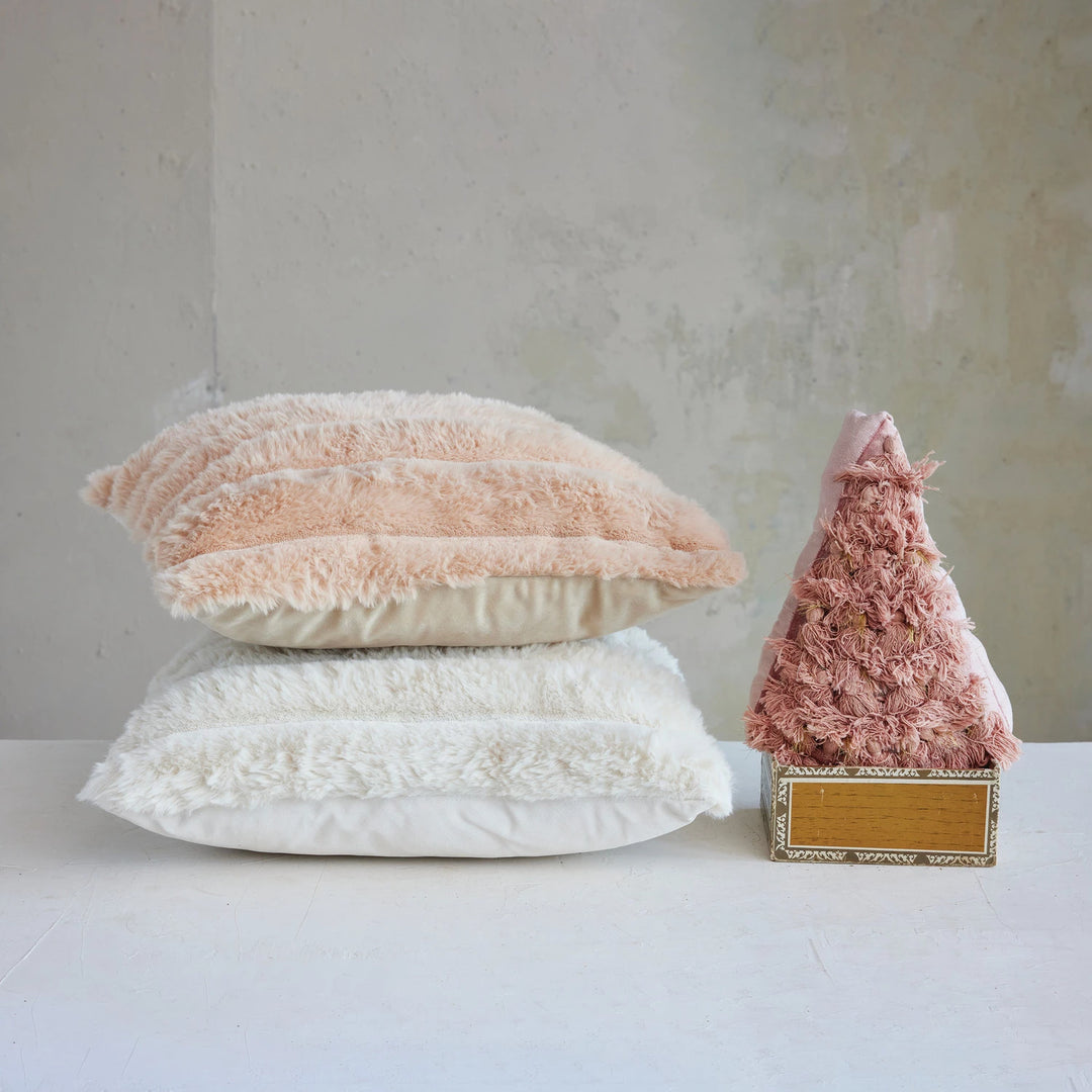 Square Faux Fur Pillow 18"