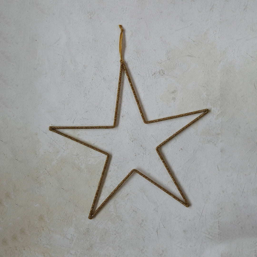 Hanging Gold Star Ornament