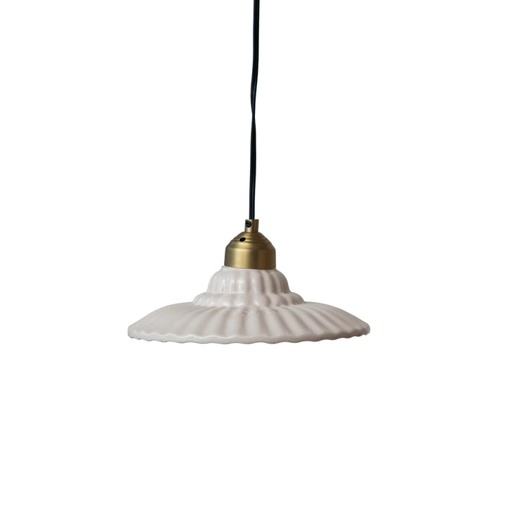 Ceramic Pleated Pendant Lamp