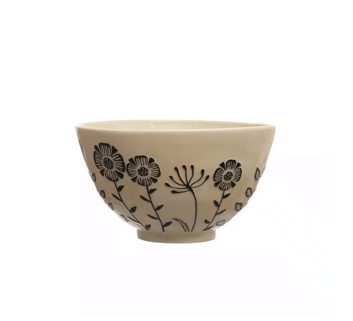 Blooming Stoneware Bowl