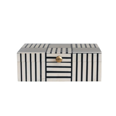 Black and White Striped Box