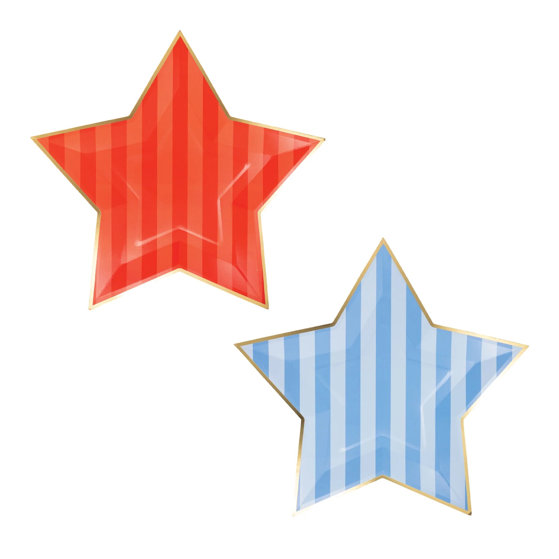 Stripe Star Paper Plates