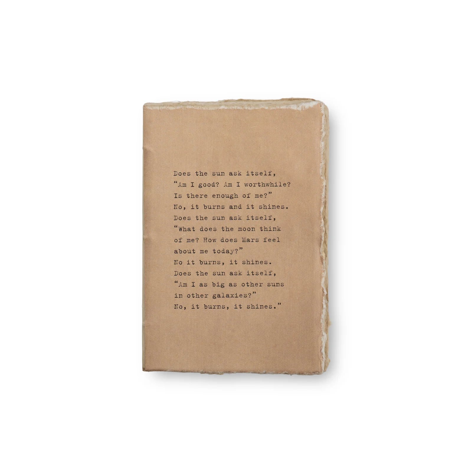 Medium Sun Deckled Edge Notebook