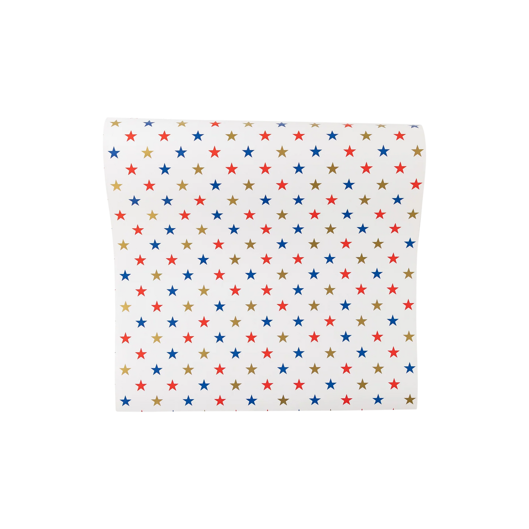 Patriotic Stars Paper Table Runner