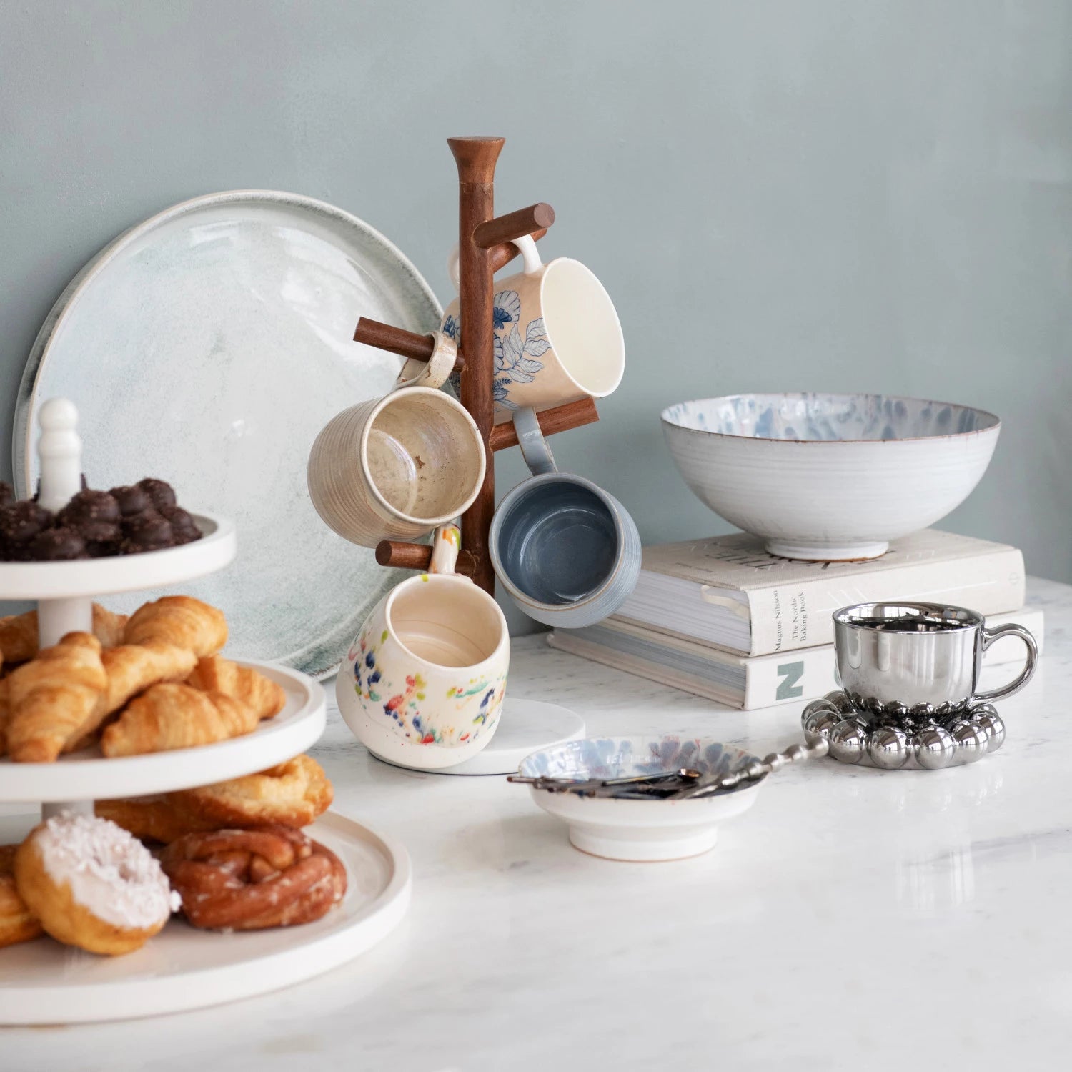 White 3-Tiered Serving Tray