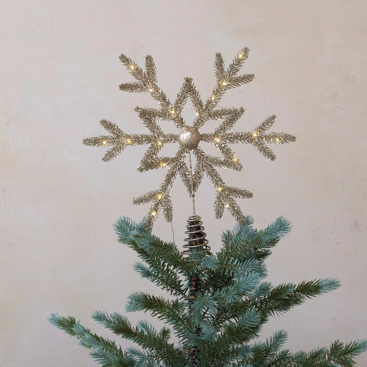 LED Snowflake Tree Topper