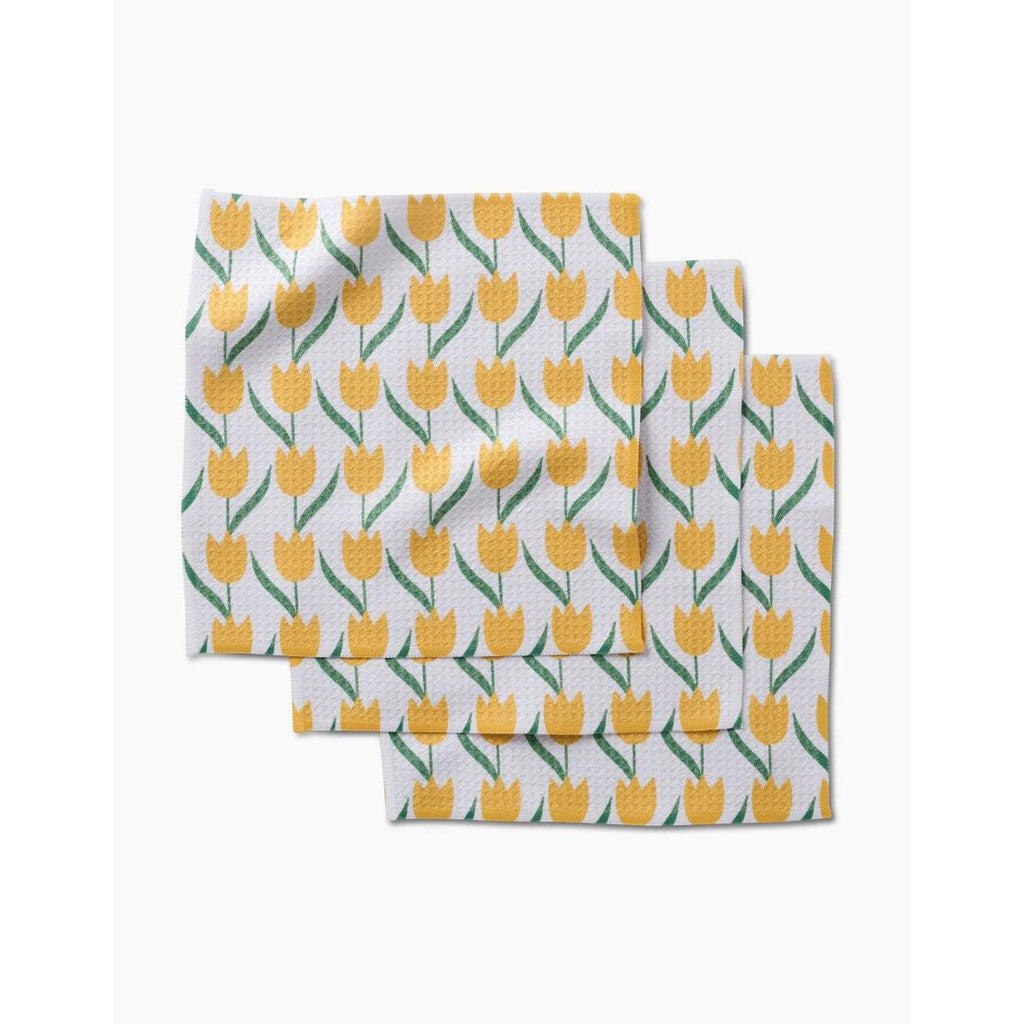 Spring Tulip Flowers Dishcloth Set