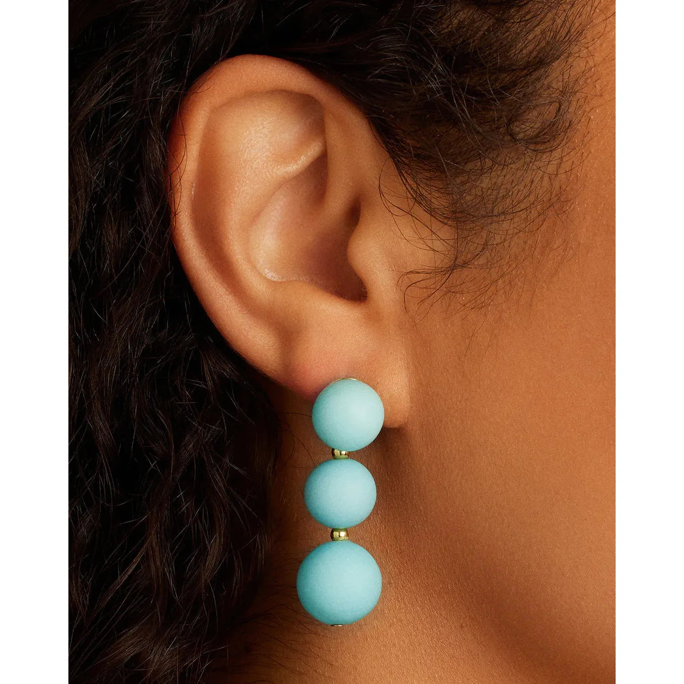 Iris Earrings (Light Turquoise)