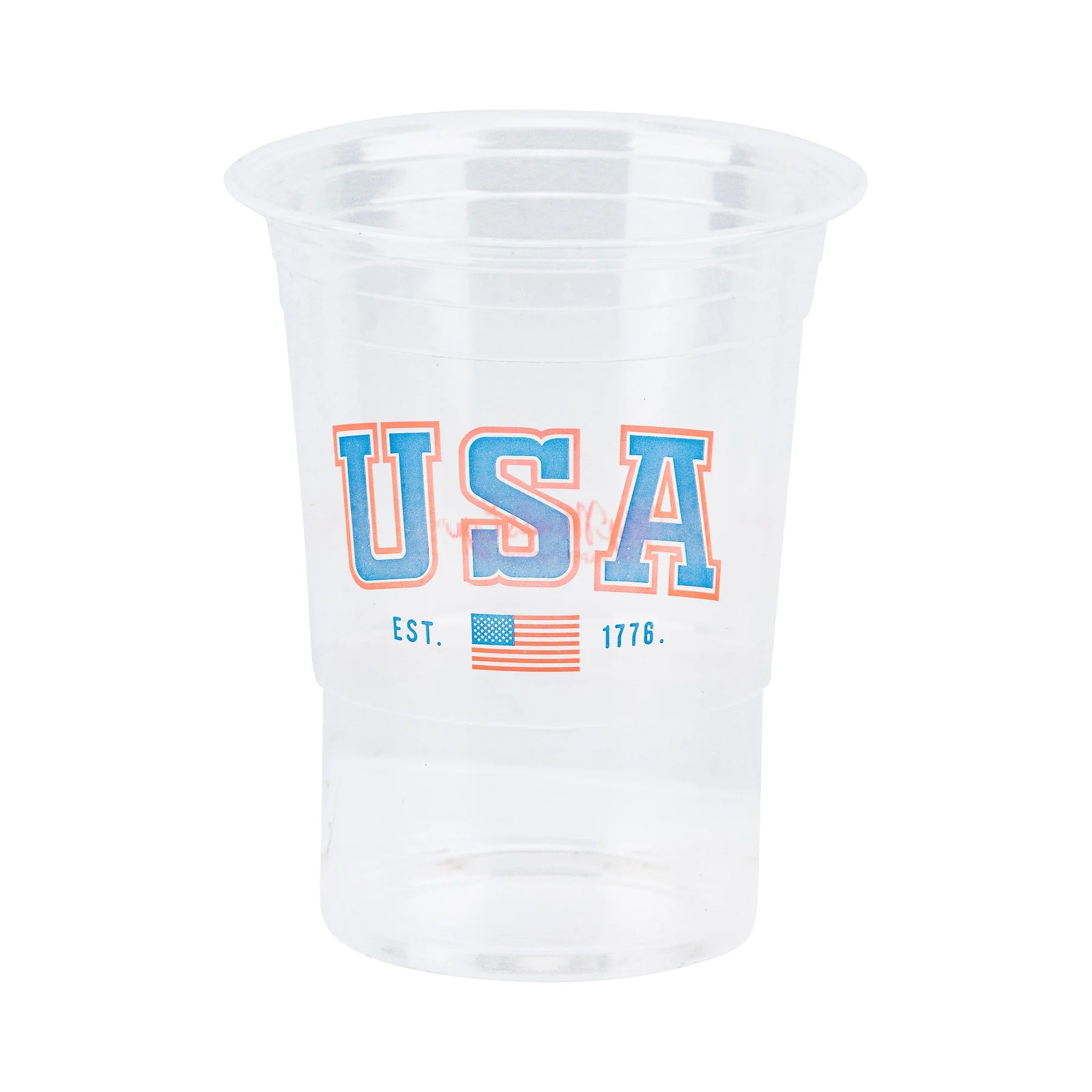 USA Clear Plastic Cups Set