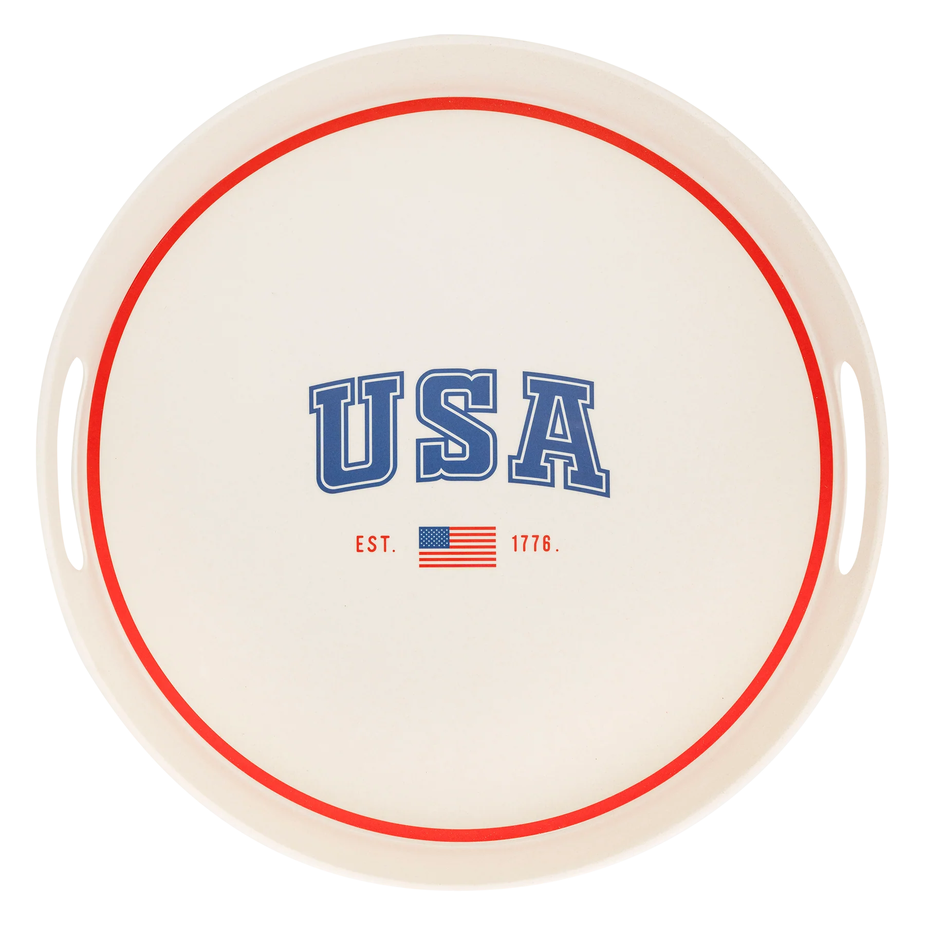 USA Round Serving Tray