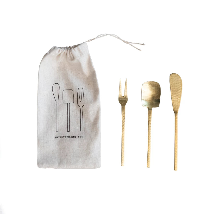 Hammered Gold Utensils