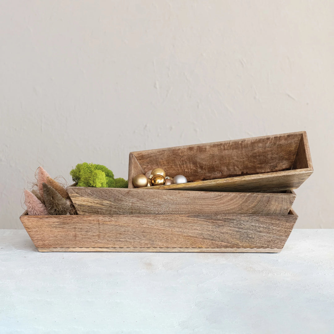 Mango Wood Trug