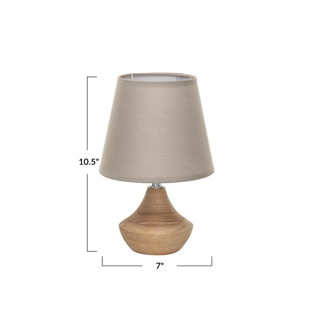 Eucalyptus Wood Table Lamp