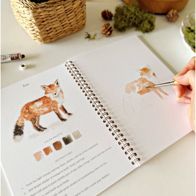 Woodland Watercolor Workbook