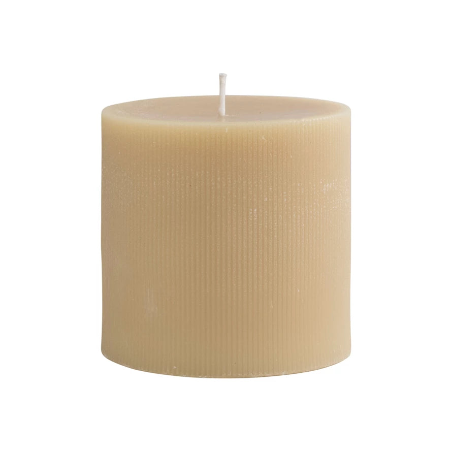 4in Unscented Pillar Candle