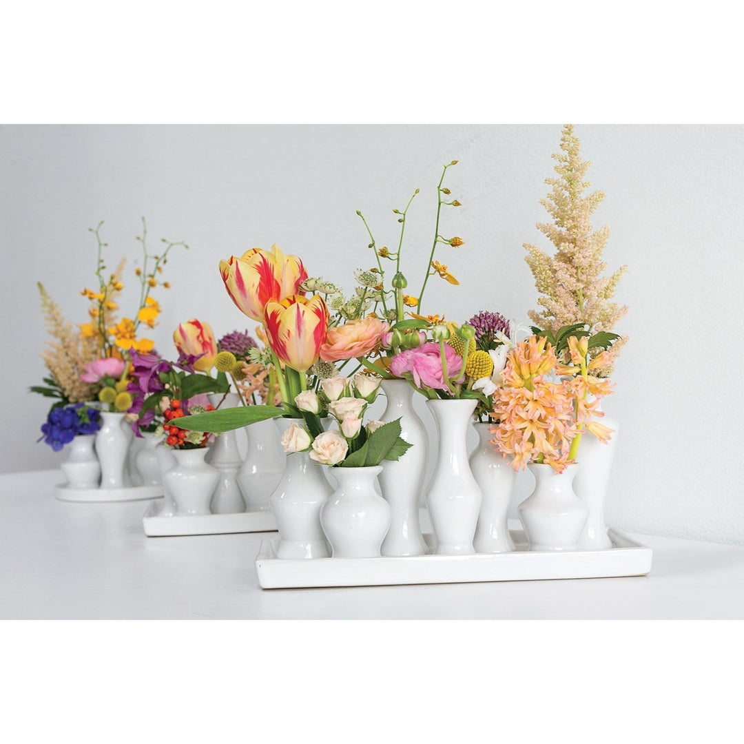 set of chic bud vase