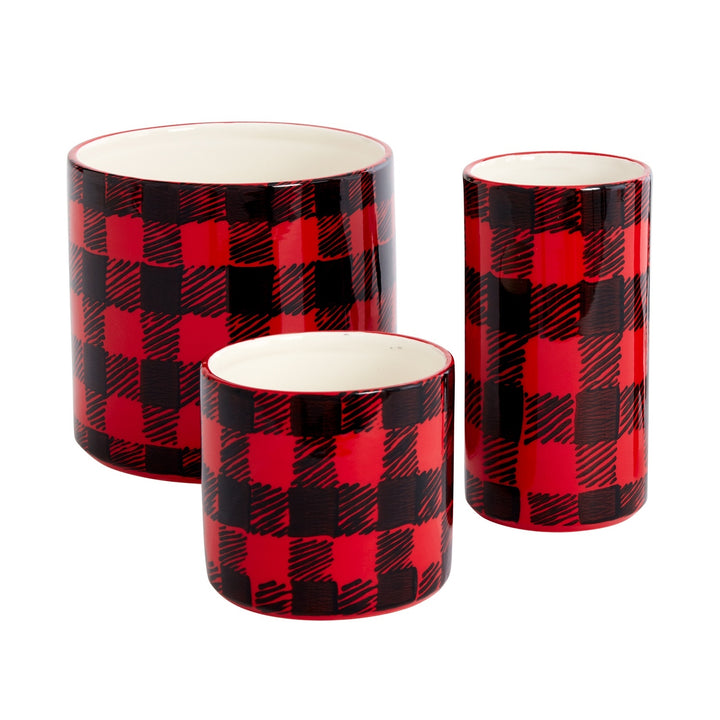 flannel christmas pot