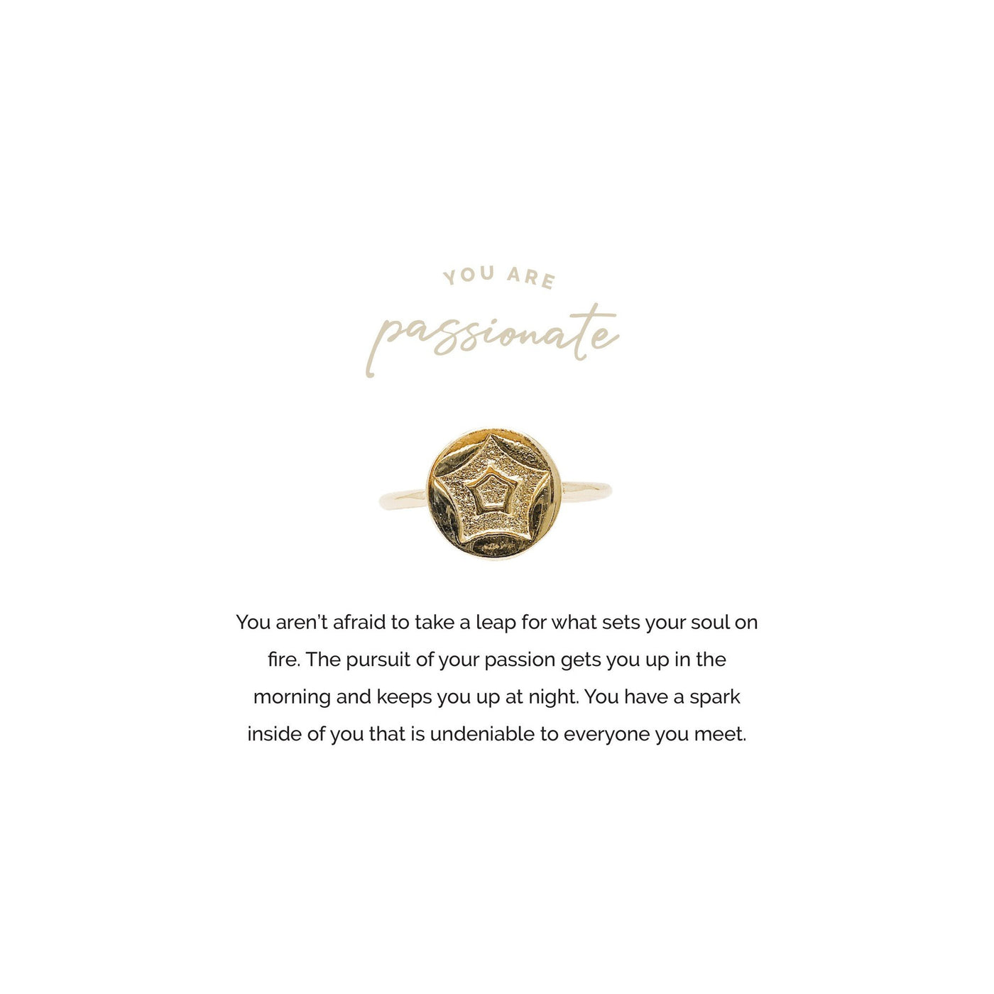 Passionate Adjustable Ring Gold