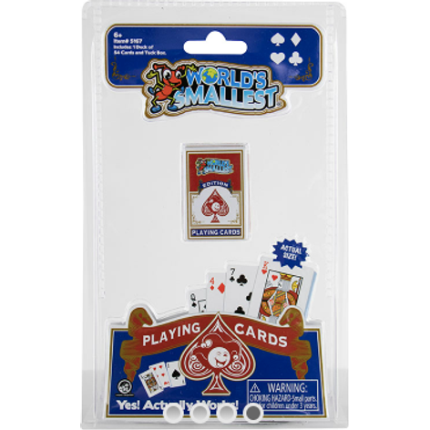 World’s Smallest Playing Cards