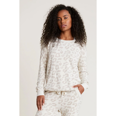 Barefoot Dreams CozyChic Ultra Lite Slouchy Barefoot in the Wild Pullover