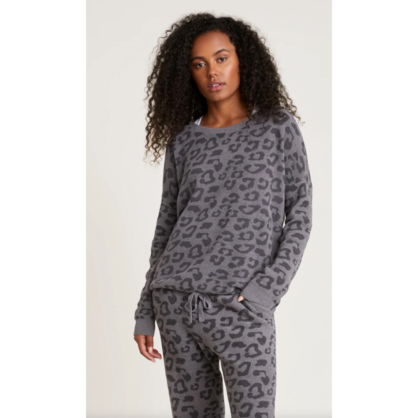 Barefoot Dreams CozyChic Ultra Lite Slouchy Barefoot in the Wild Pullover