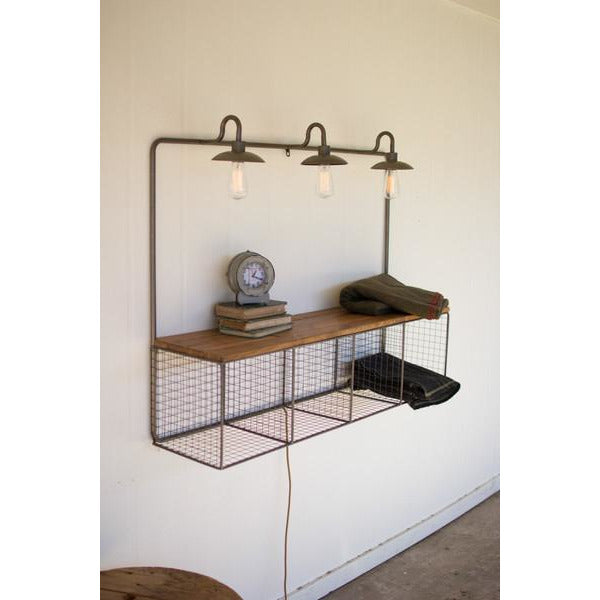 Wire Cubby with Lights