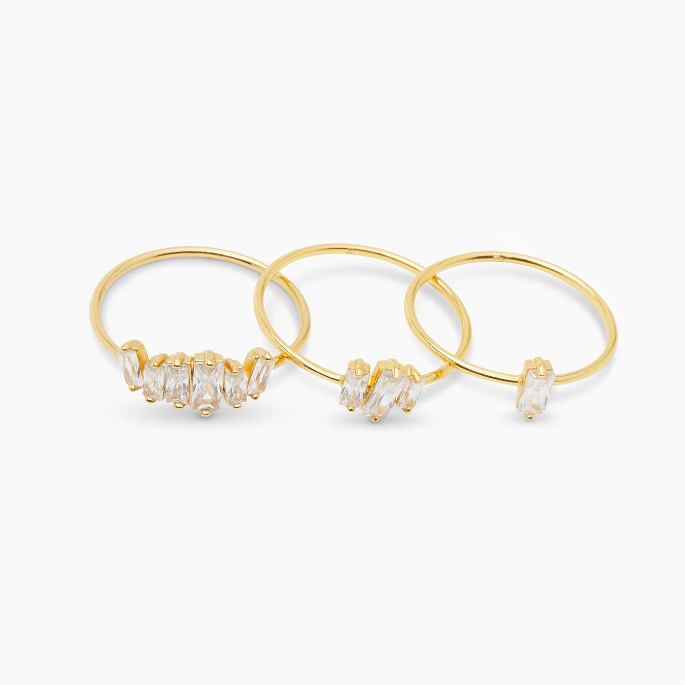 Amara Ring Set Gold Size 8