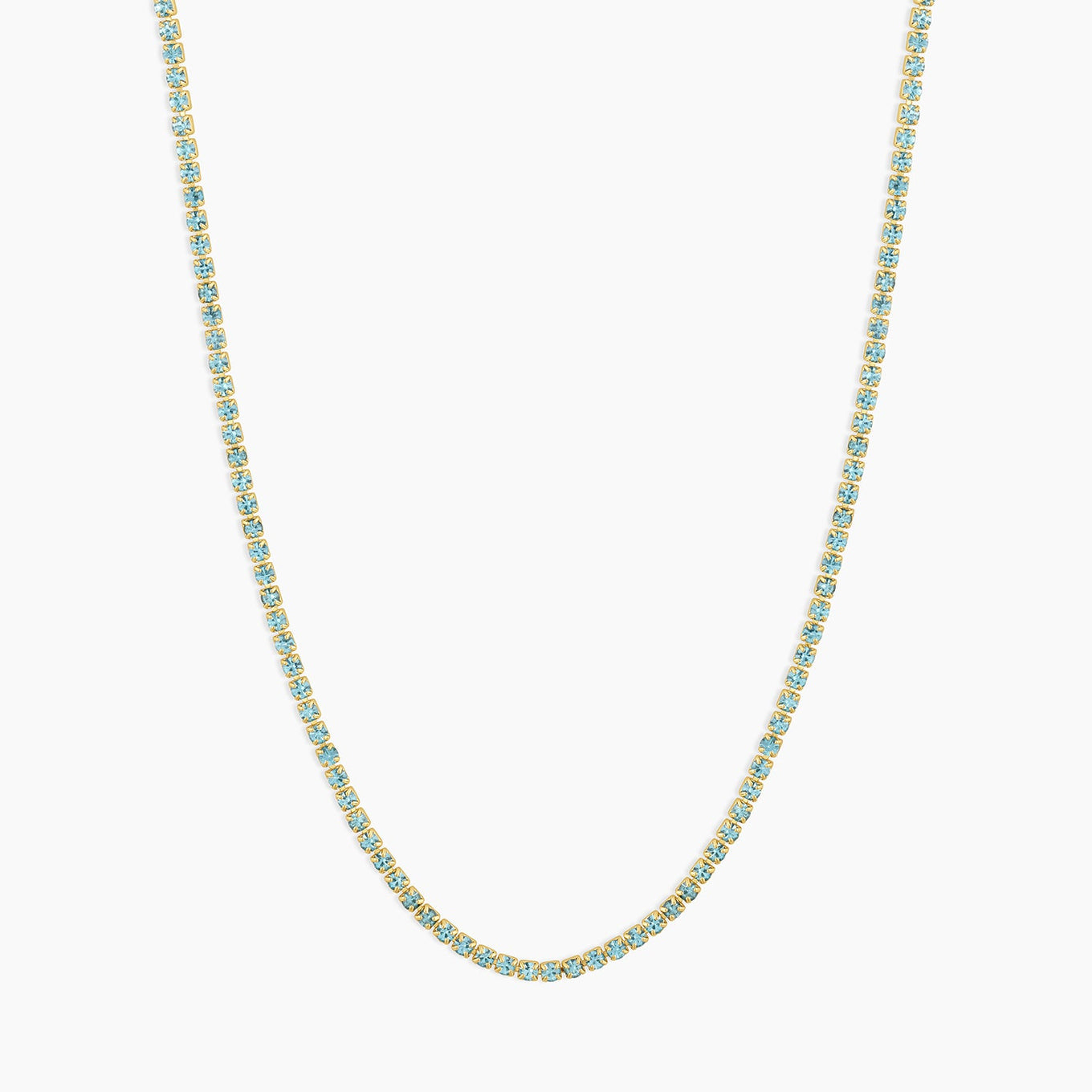 Lexi Necklace - Aqua Crystal
