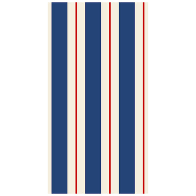 Navy and Red Awning Stripe Napkins