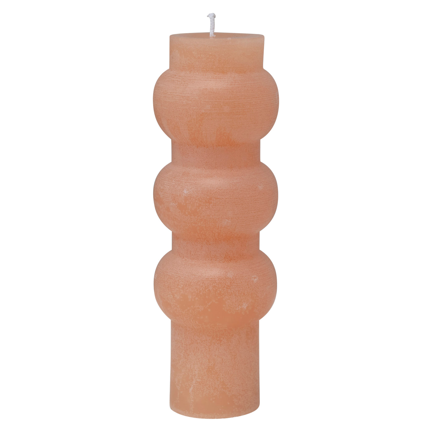 Statement Coral Geometric Candle
