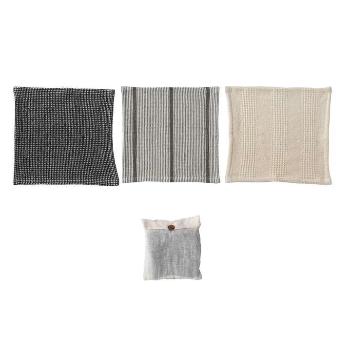 assorted dish cloths