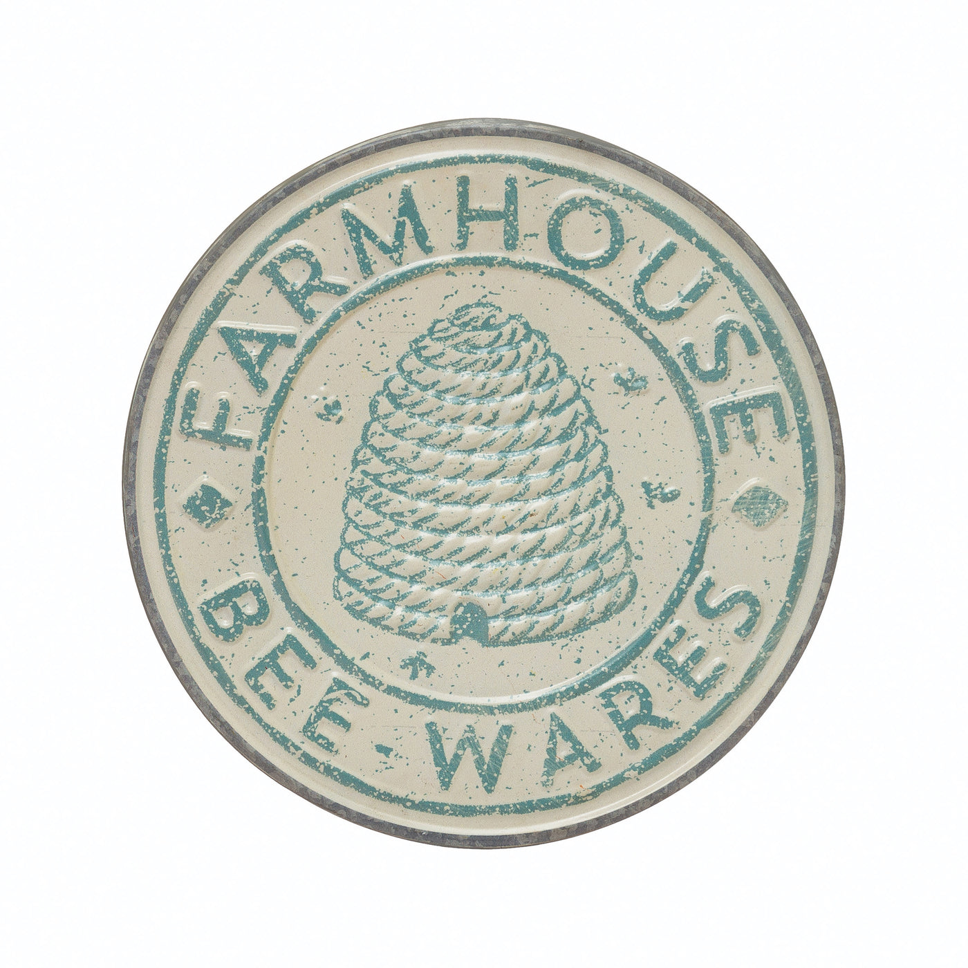 Metal Wall Décor with Beehive "Farmhouse Bee-Wares"