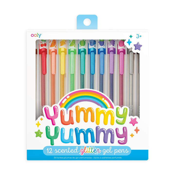 glitter scented gel pens