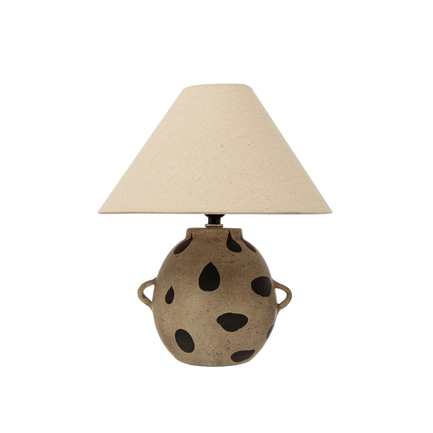 Terra-cotta Table Lamp with Dots