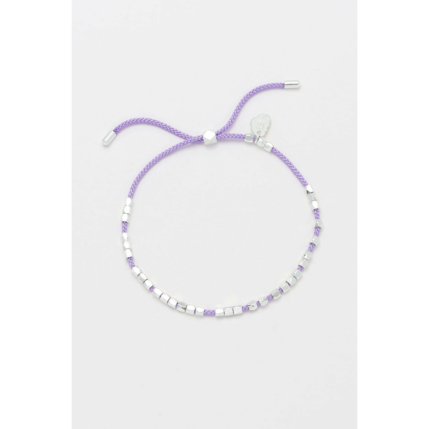 Lilac Coco Bracelet - Silver Beads