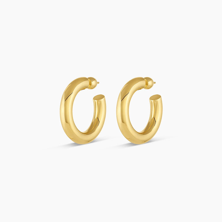 Lou Statement Hoops - Gold