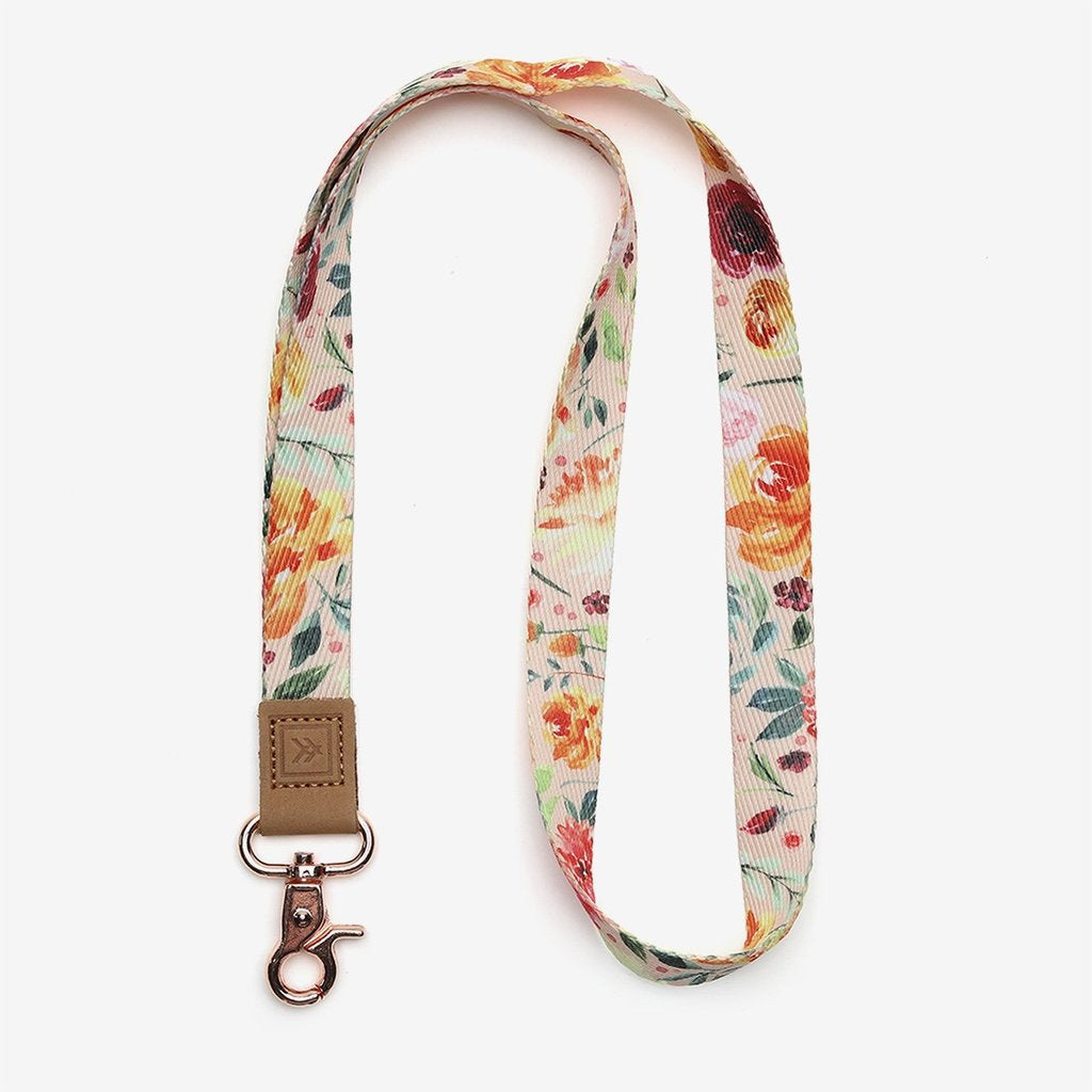 flower printed colorful  neck lanyard