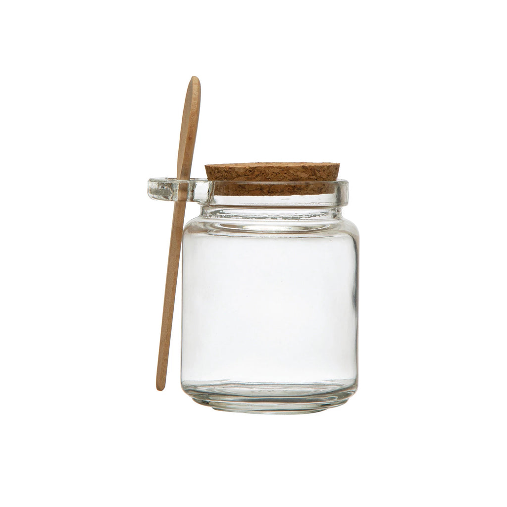 Mini Glass Jar with Spoon