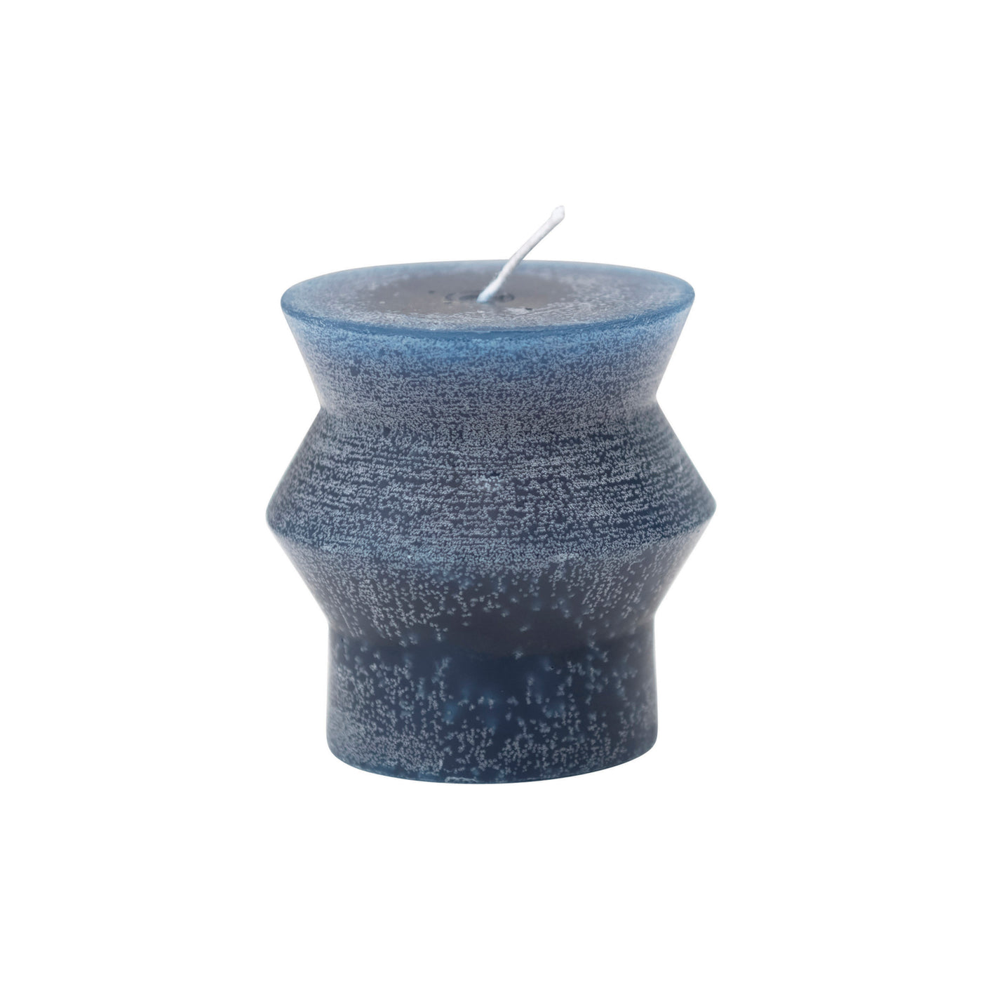 Small Navy Geometric Candle