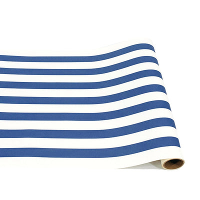 blue and white stripe runner
