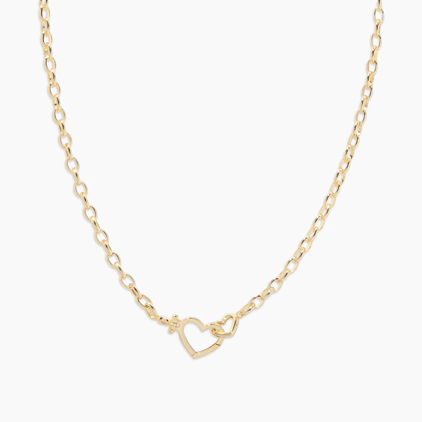 Parker Heart Necklace Gold
