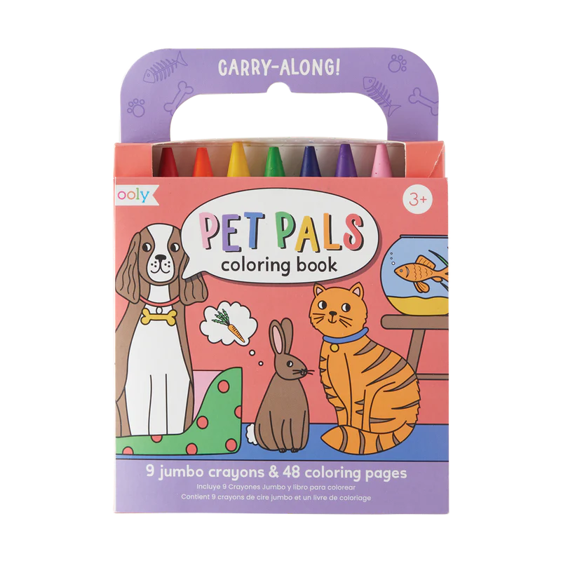 Carry Along Coloring Book Set - Pet Pals